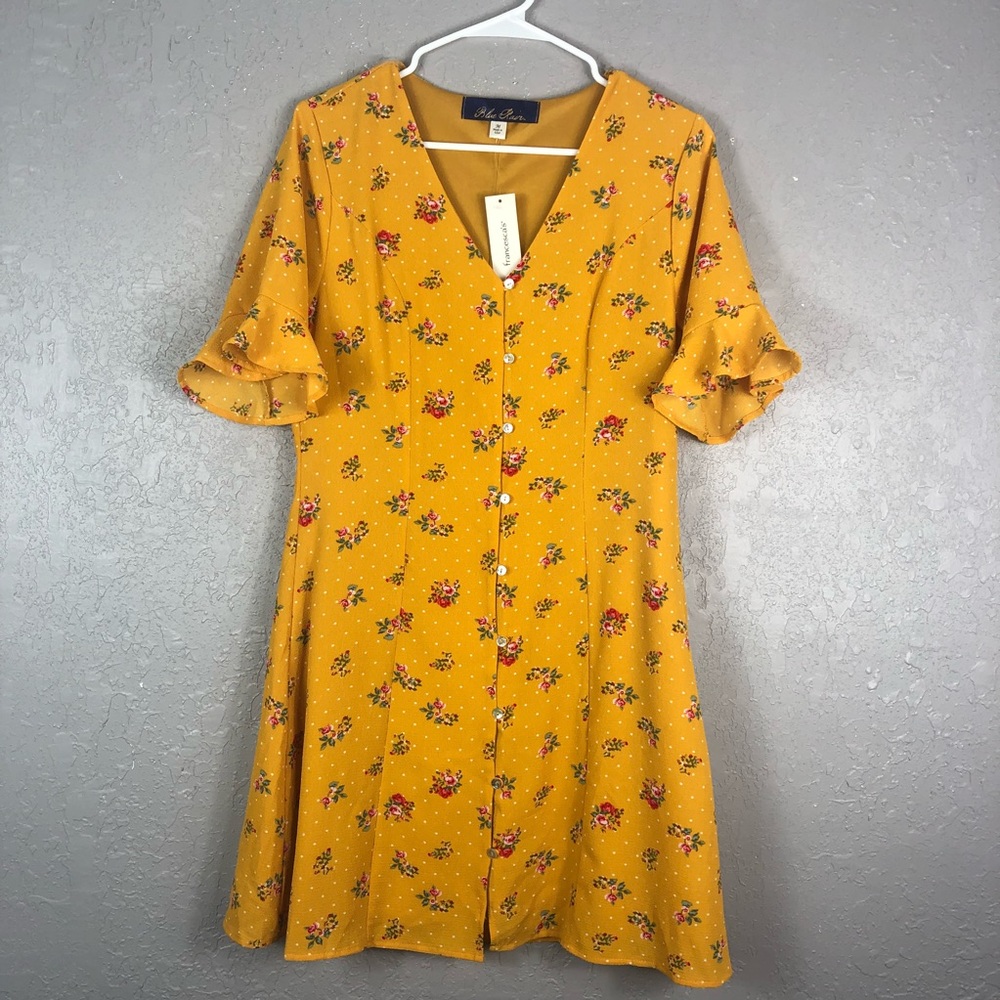 Francescas margaery button down floral dress